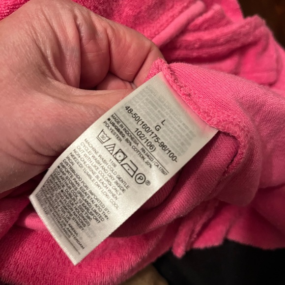 SALE! Gap Hot Pink Barbiecore Terry Cloth Short Sleeve Top Size L - Picture 6 of 6